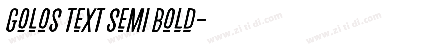 Golos Text Semi Bold字体转换